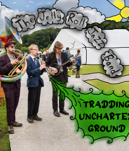 Cover artwork for 'Tradding Uncharted Ground' by The Jelly Roll Jazz Band